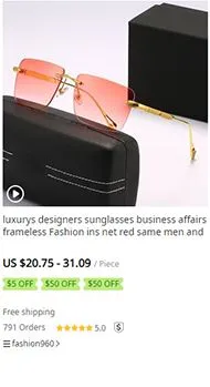 Designer Marke Männer Frauen Pilot Sonnenbrille UV400 Brillen Brille Vollformat Top Sonnenbrille mit Box_voghion.com