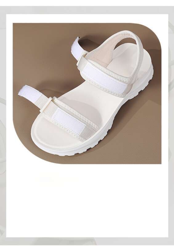 Women's Thick Bottom Sandals, New Network Reddit High Definition Flat Velcro Casual Shoes_voghion.com