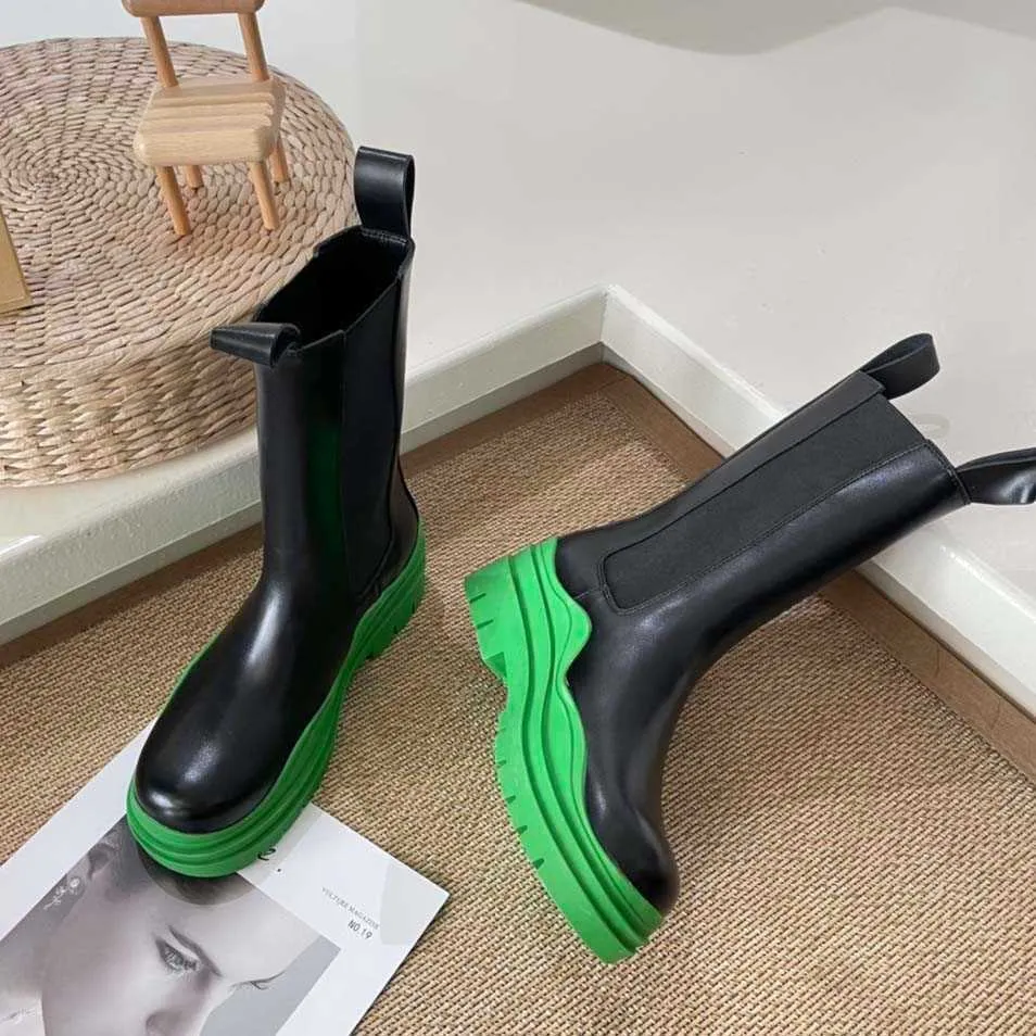 Stivali da pioggia da donna, alla moda, antiscivolo, con plateau, in vera pelle, con cristalli, da esterno, alla caviglia, invernali, autunnali_voghion.com