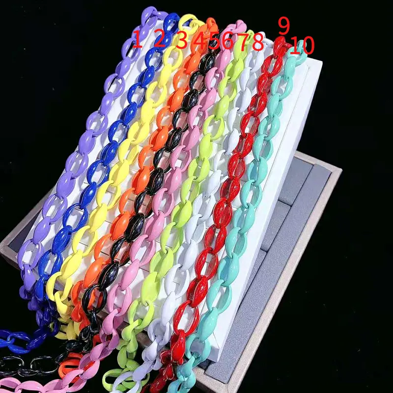 Catene 3 metri catena di metallo colorato smalto link per collana braccialetto creazione di gioielli risultati fai da te forniture regalo di nozze_voghion.com