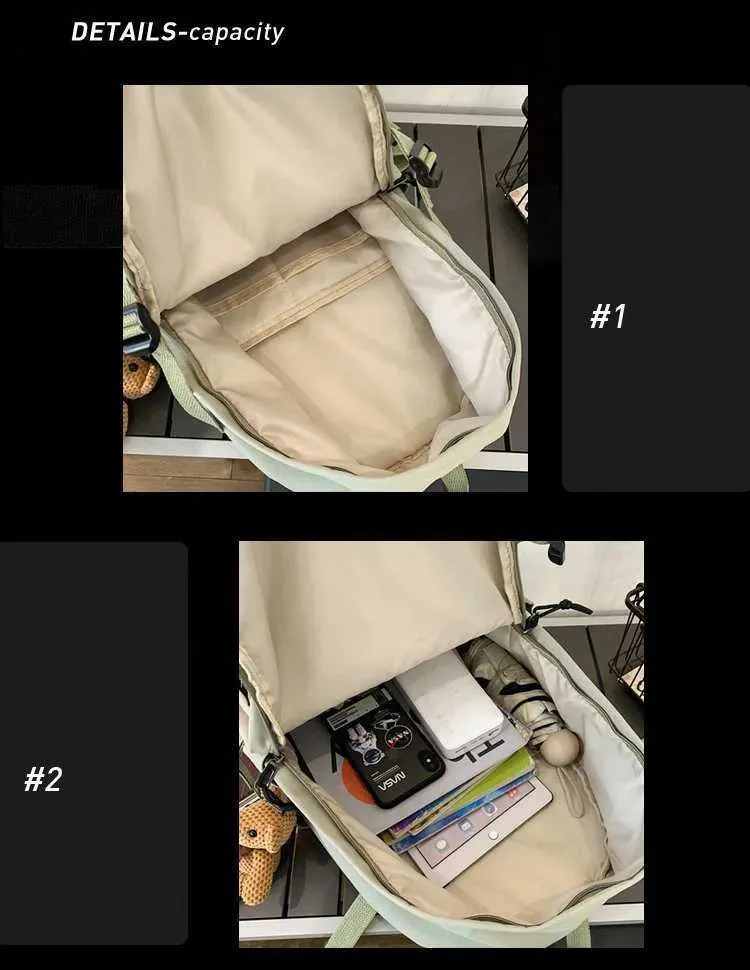 Sac à dos à poches multiples pour hommes, sac de styliste en toile avec boucle, sacs à dos d'ordinateur portable pour adolescents, sacs d'école pour étudiants_voghion.com