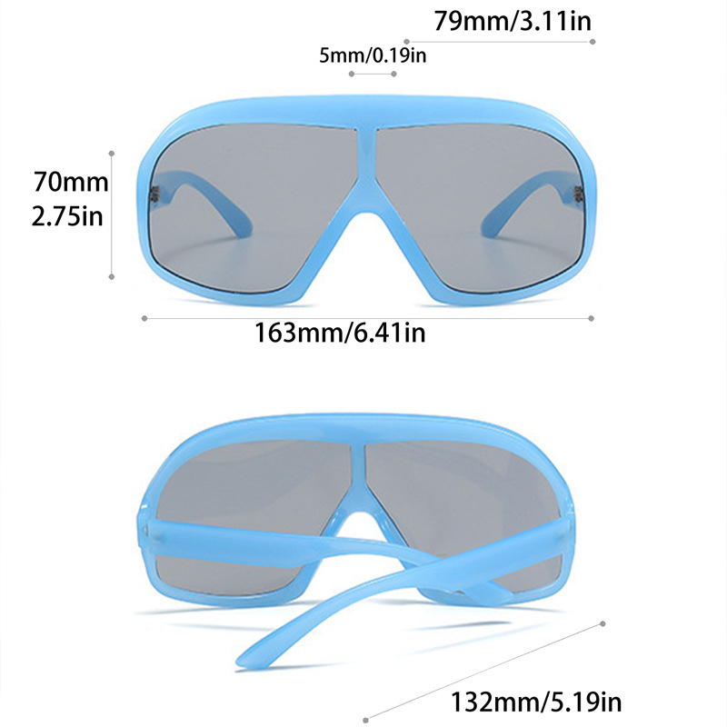 Style de vente à chaud, grande monture, lunettes de soleil amincissantes, à la mode et originales, tendance hip-hop personnalisée, rue_voghion.com