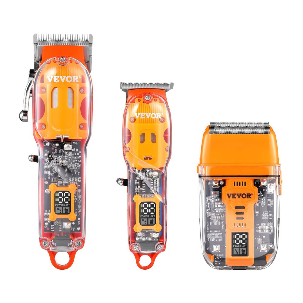 VEVOR Tondeuse à cheveux professionnelle pour hommes 3 en 1, ensemble tondeuse et rasoir_voghion.com