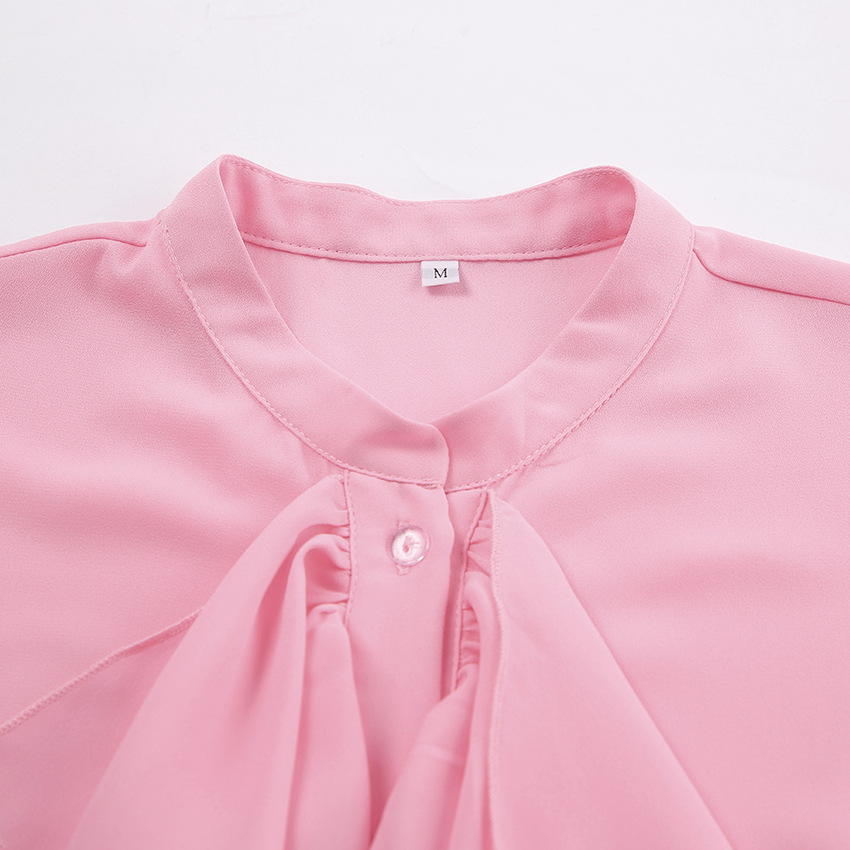 Dametøj Design flæser langærmet skjorte vinter ny stil temperament high-end cardigan top kvinde _voghion.com