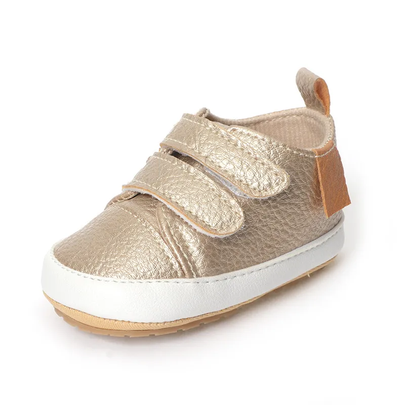 Baby First Walker Sneakers Non-slip Rubber Sole Leather Shoes_voghion.com