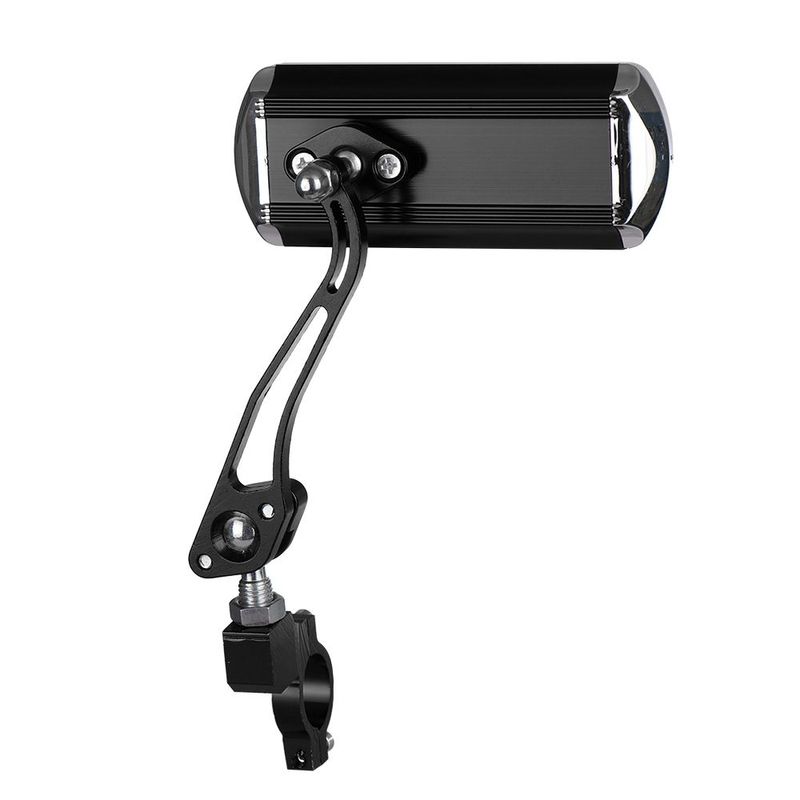 1 Piar Bike Espelhos Retrovisores Ajustáveis Transparentes Amplo Alcance Visão Traseira Refletor Retrovisor 360 Graus Rotativo Alumínio_voghion.com