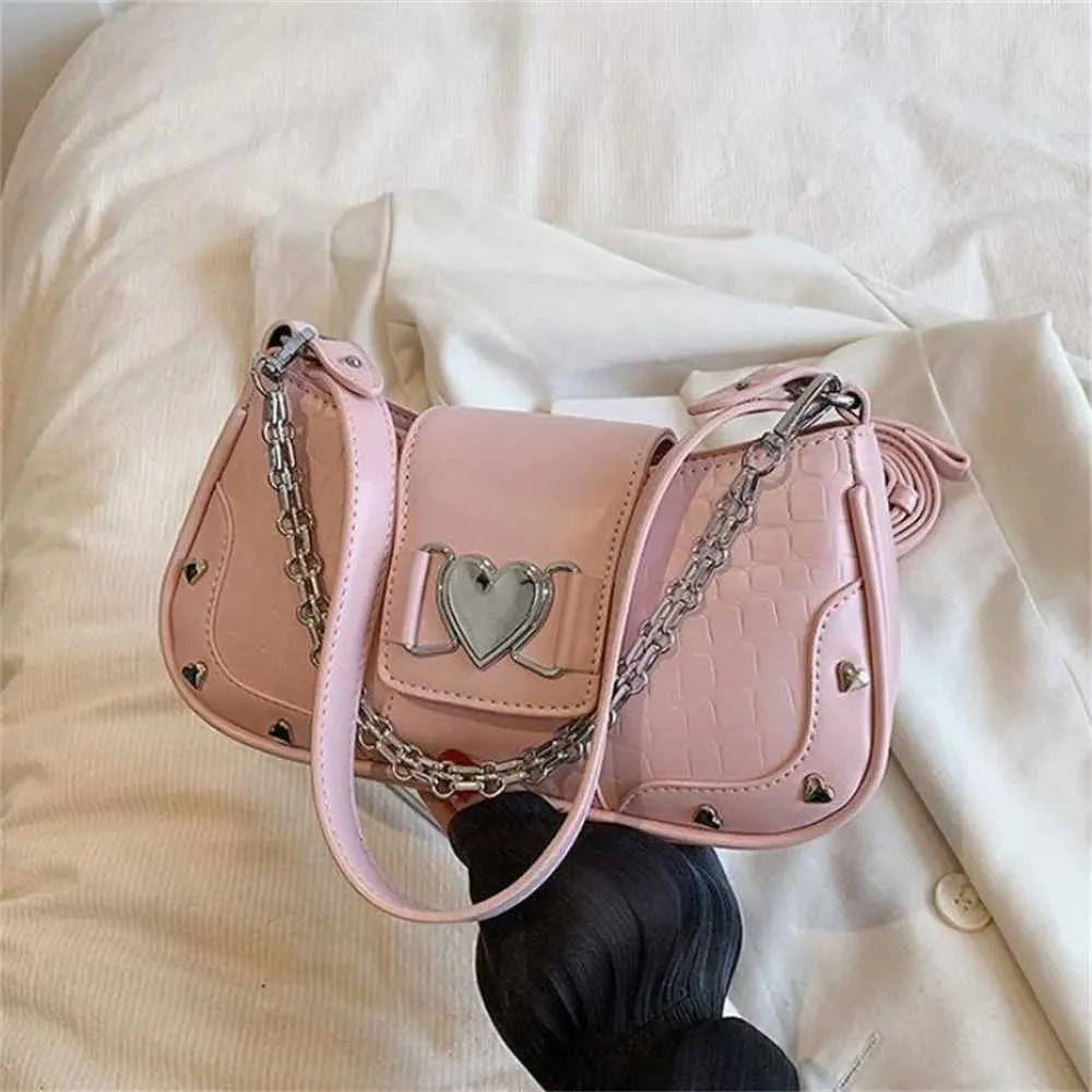 Neue Trend Umhängetaschen Frauen Y2K Achselhöhle Design PU Unterarm Einfarbig Messenger Bag Geldbörse Hobos HandtaschenC241116_voghion.com