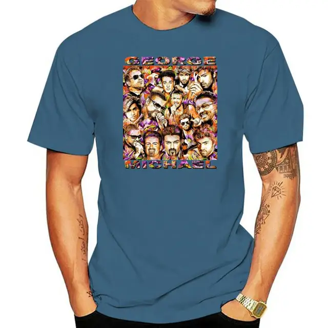 GEORGE MICHAEL T-SHIRT OR PRINT BY ED SEEMAN_voghion.com