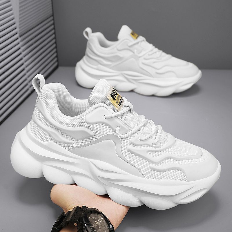 Pantofi sport negri casual noi pentru bărbați, alergare, înălțime mare, Daddy_voghion.com