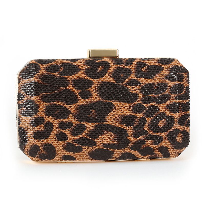 Neue creative Abendessen beliebte Leopardenmuster Bankett stiolle Umhängetasche, robuste Abendtasche_voghion.com