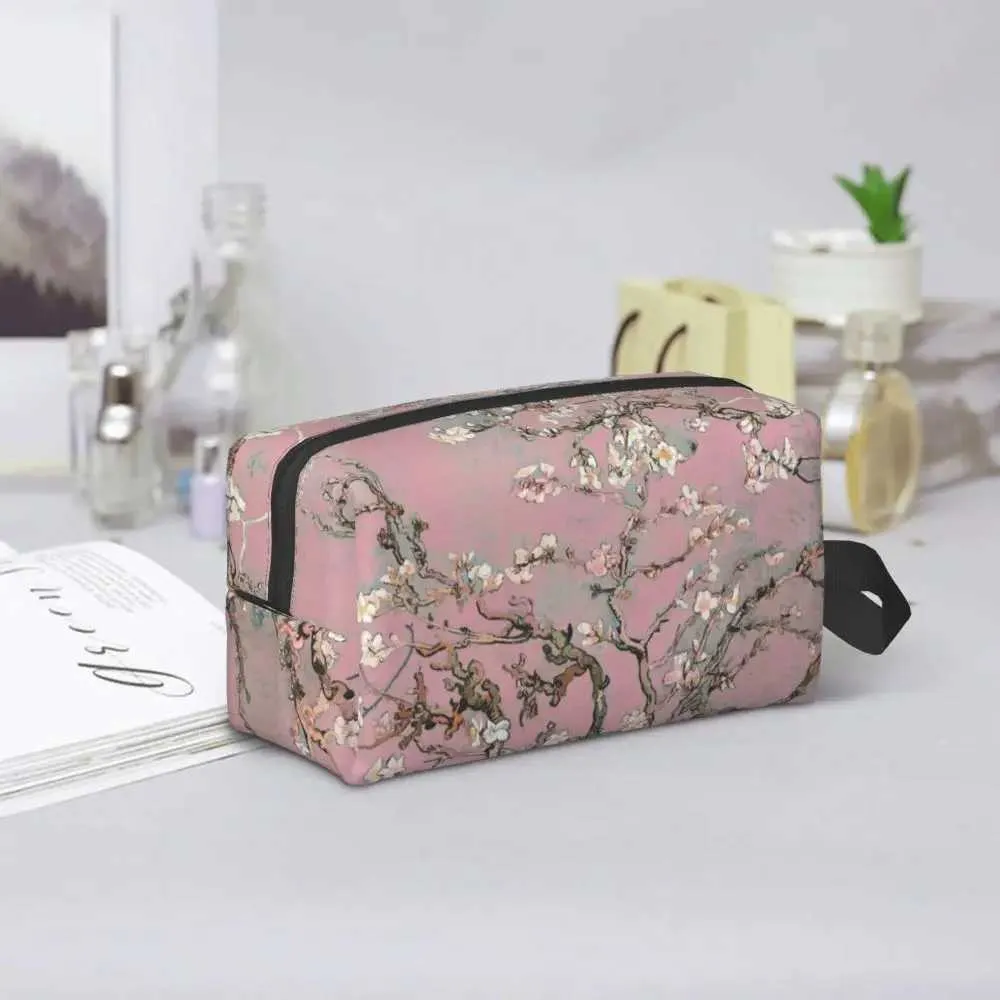 Blossoms Make-up für Frauen Reise Kosmetik Organizer süße blühende Al Baum Aufbewahrungstasche Y241023_voghion.com