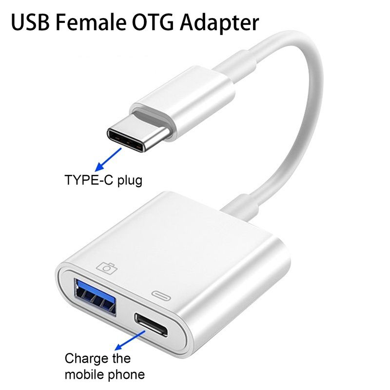 Xinweiqing cu port de încărcare, cititor de carduri, adaptor multifuncțional de tip C mascul la USB feminin, plug and play, 500mA_voghion.com