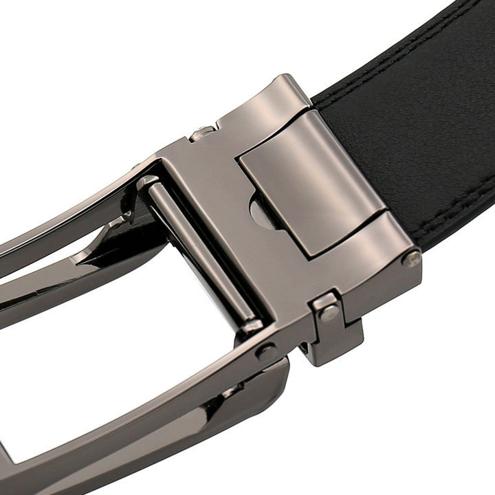 New Hot Selling Belt for Men's Imitation Needle Buckle Automatic Buckle Belt Size Three Good Leather Cowhide Belt_voghion.com