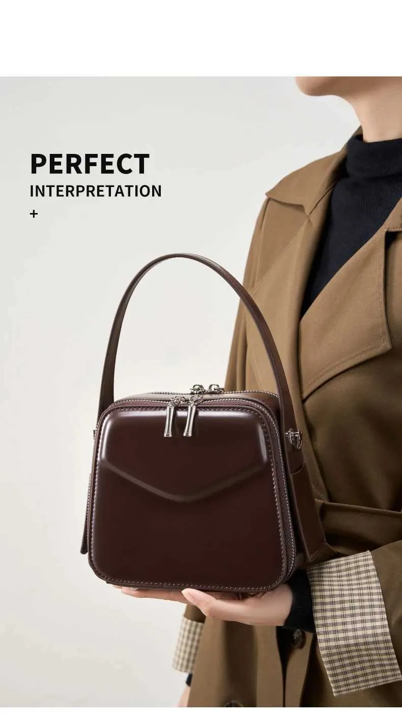 Burminsa Chic Véritable Cuir Petit Fourre-Tout Sacs À Main Pour Femmes Nouveau 2025 Designer Box Sacs À Main Dames Bandoulière Bandoulière_voghion.com