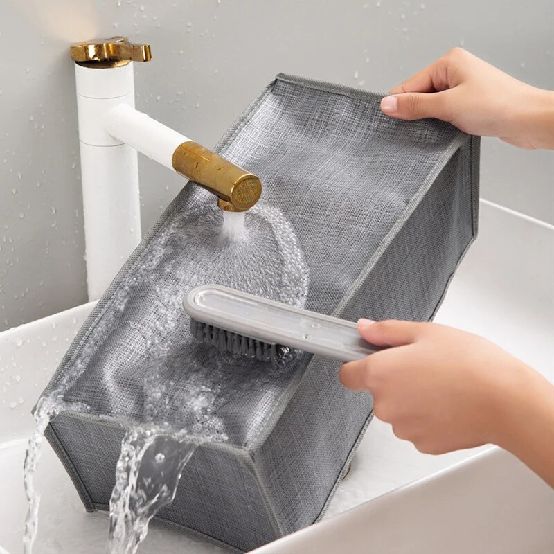 1pc Pants Storage Box, Jeans Divider Storage Box, Wardrobe 9 Grids Storage Basket_voghion.com