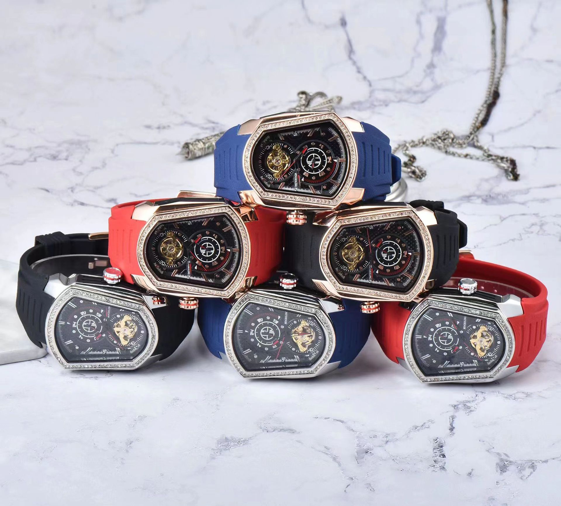 New Blade Warrior Same Style True Tourbillon Fashion Nical Men's Watch_voghion.com