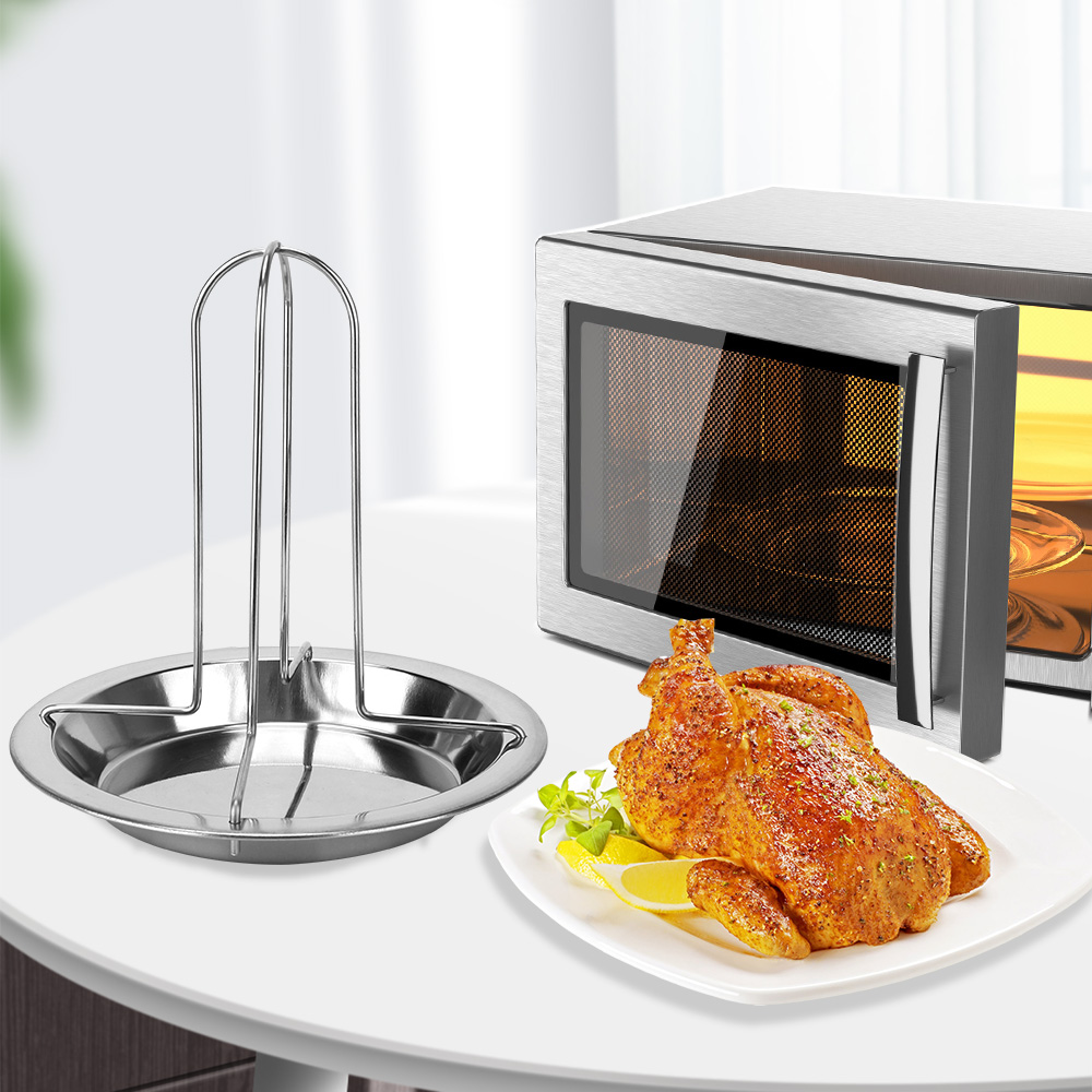 Support de cuisson pour poulet antiadhésif en acier au carbone_voghion.com