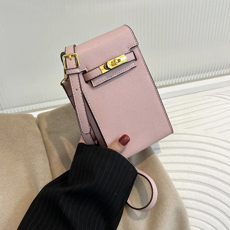 Texture Women's Spring/Summer Trendy And Fashionable Retro Crossbody Versatile One Shoulder Phone Bag_voghion.com