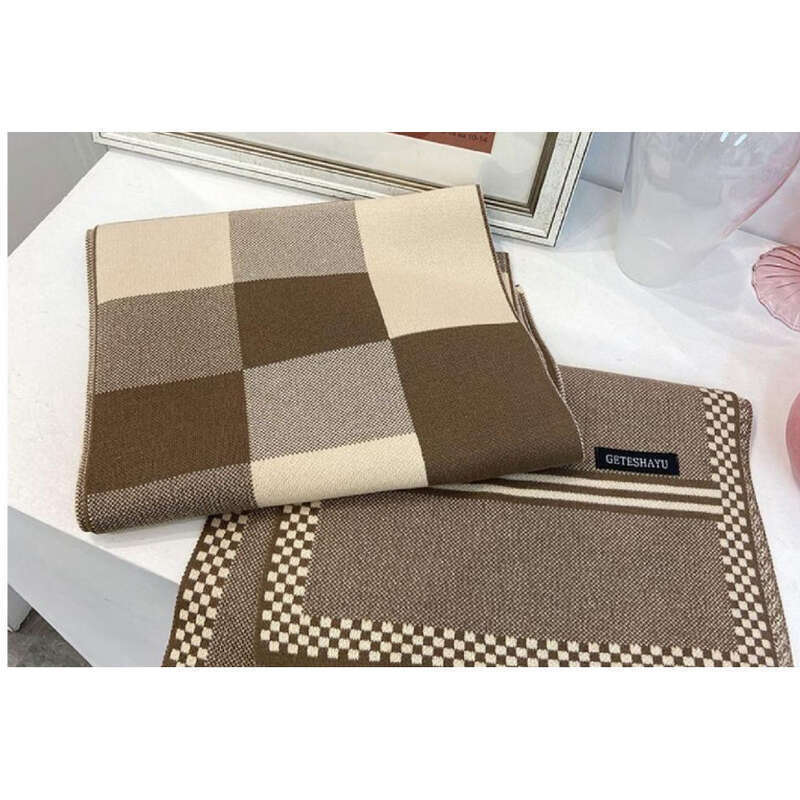 Knitted New Wool Colorful Men's Scarf_voghion.com