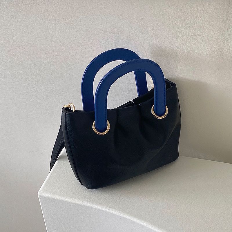 Kleine gruppe plissiert cloud crossbody frauen in 2024, neue sommer, kontrast farbe, handtasche für mädchen, trendy_voghion.com