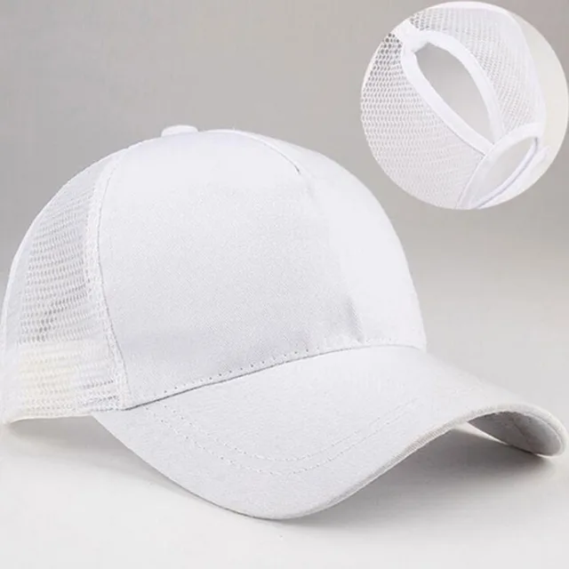 Sıcak Satış 2024 Yeni At Kuyruğu Beyzbol Yaz Kadın Ayarlanabilir Siyah Şapka Dağınık Rahat Pamuklu Kız Snapback Örgü Şapka_voghion.com