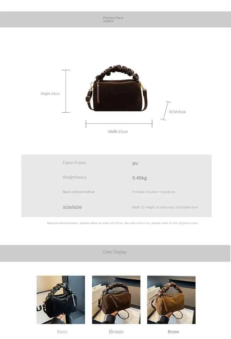 Modieuze schoudertas en crossbody tas met plooi voor dames_voghion.com