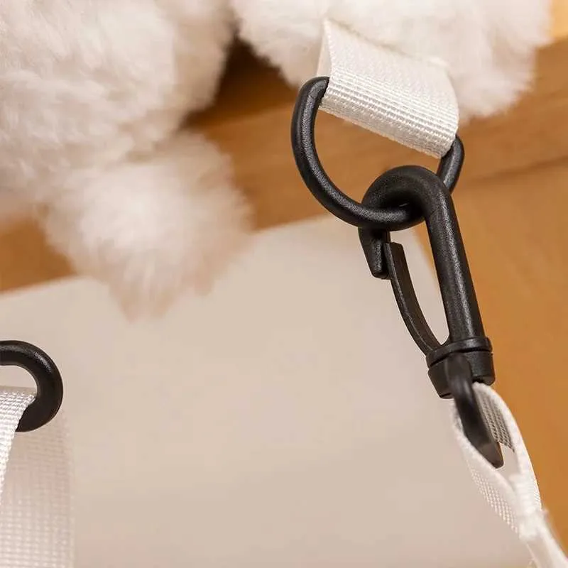 Dizajnerski novi ruksak za životinje Kaii modni plišani ruksak za lutku za djecu, dječji ruksak za rame s ovcom, medvjedom i psom, poklon Y241115_voghion.com