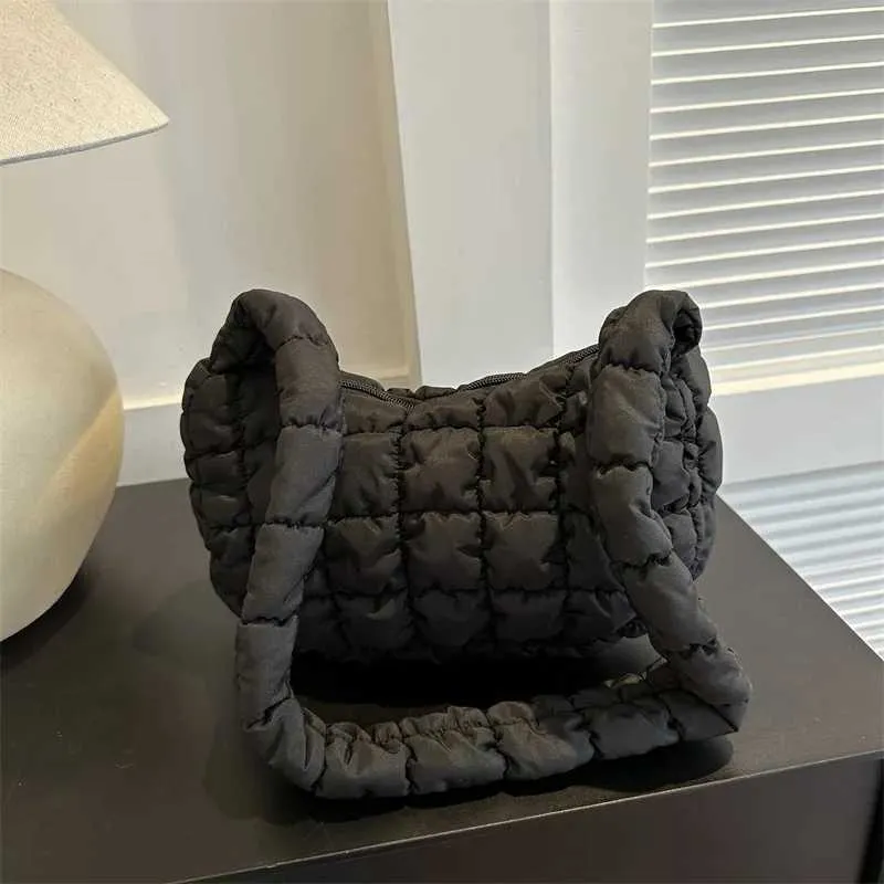 Borsa hobo puffer trapuntata donna elegante borsa a spalla_voghion.com