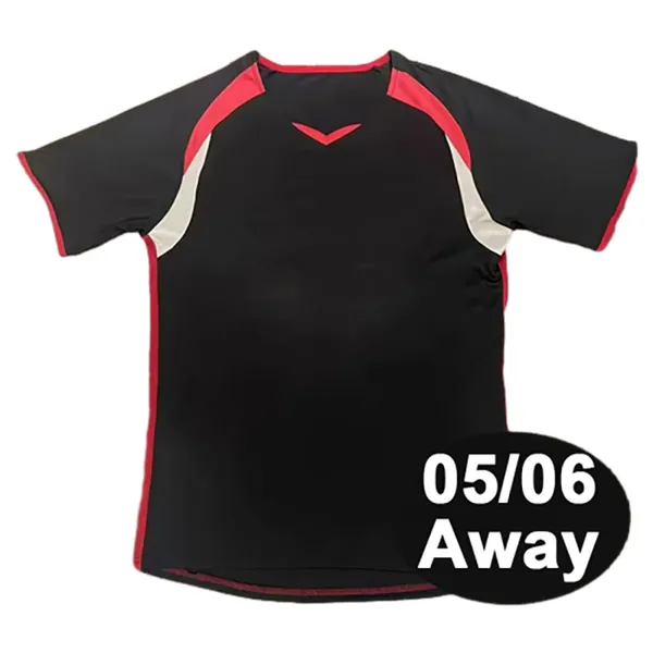 2005 2006 Sunderland Retro Mens Soccer Jerseys Home Vermelho Branco Fora Preto Camisas de Futebol Manga Curta Uniformes Adultos_voghion.com