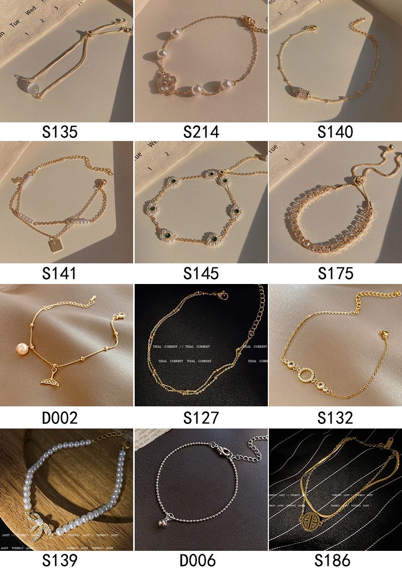 Koean Peal Female Instagam Style, High End, Small And Popula Titanium Steel Bacelet, Couple Handsting,_voghion.com