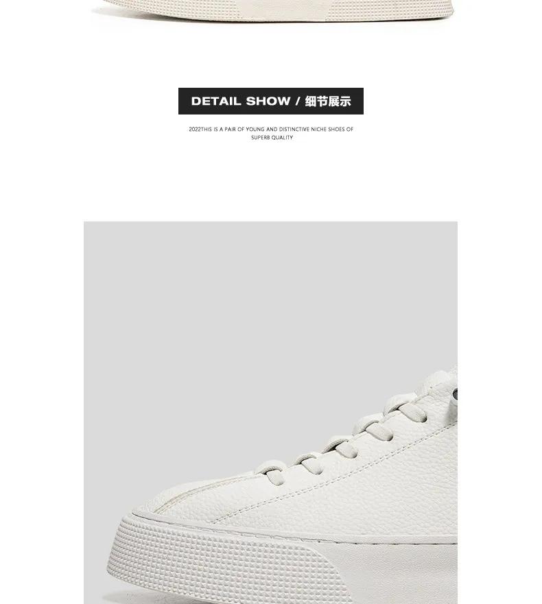 Uomo Classiche Sneakers Bianche Casual Morbide in Pelle con Lacci Moda Uomo Scarpe da Passeggio all'Aperto Scarpe da Ginnastica Maschili_voghion.com