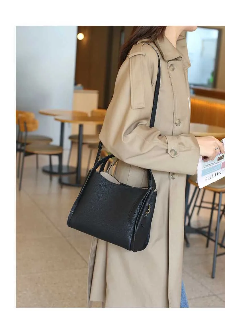 Sacs à main fourre-tout en cuir véritable de vachette Hifashion pour femmes 2024 Tendance Designer Panier Petit sac à bandoulière pour dames_voghion.com
