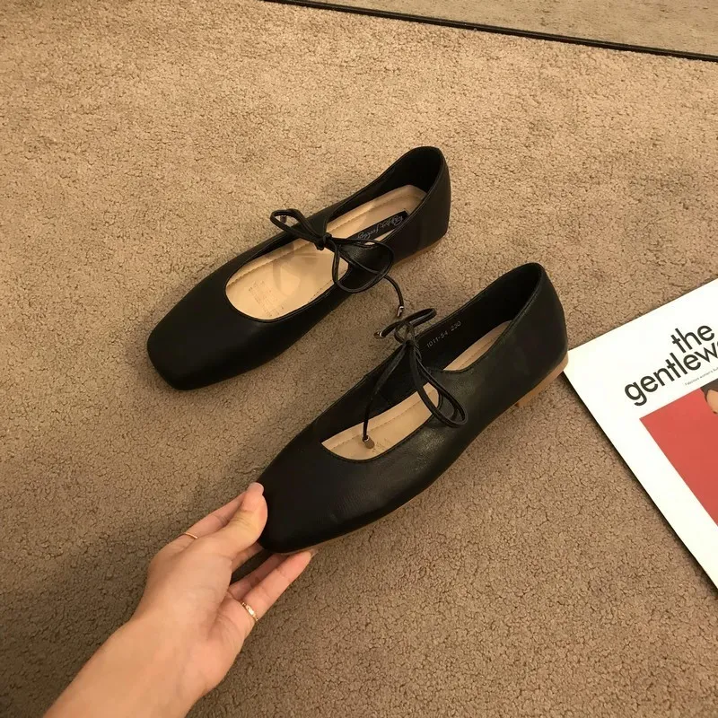 Dress Bailamos Casual Flats Comfortable Soft Boat Loafers Ballerina Shallow Round Toe Ballet Flat Shoes Women Slip On_voghion.com