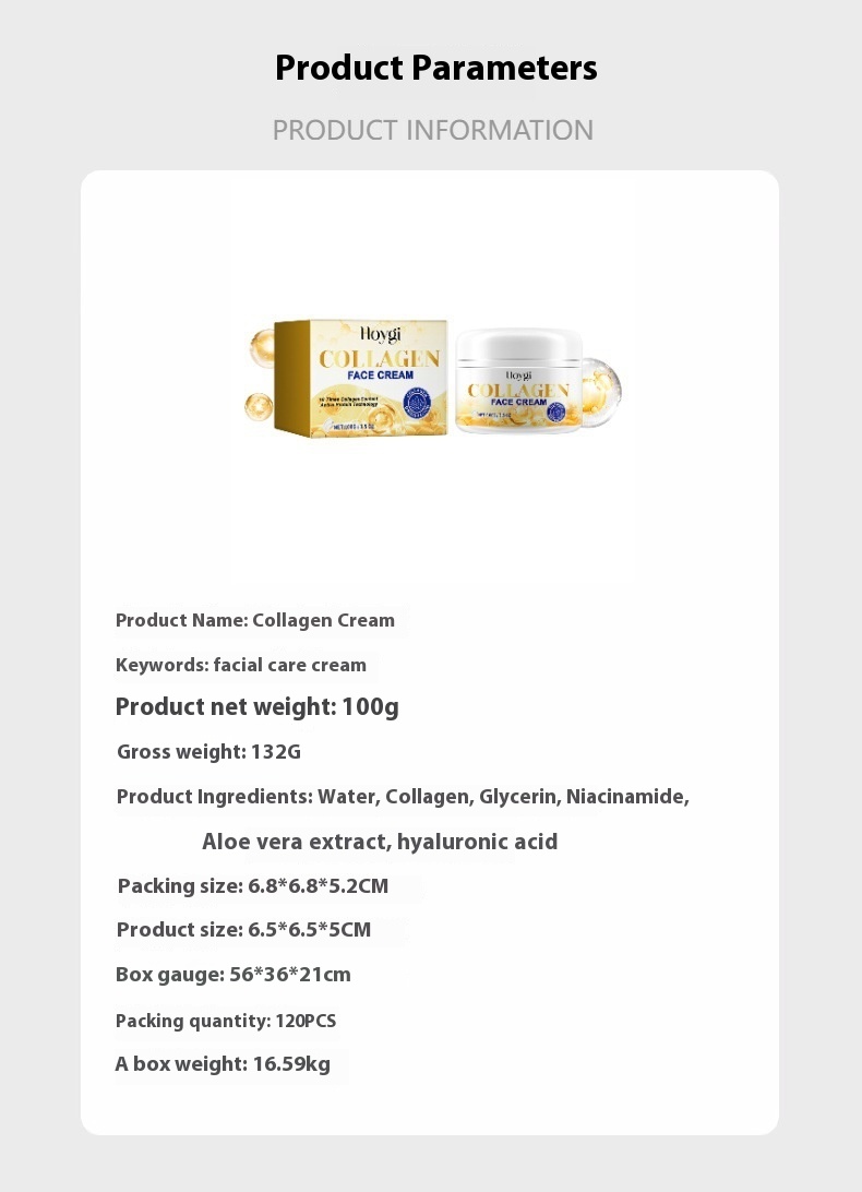 Seria Hoygi Collagen Care nawilża, ujędrnia skórę twarzy, oczyszcza, zmarszczek, chroni oczy i przeciwdziała starzeniu_voghion.com