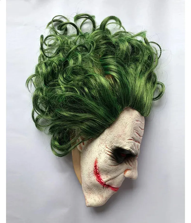Μάσκα Cosplay The Dark Knight Joker Unisex για πάρτι Halloween Ενηλίκων Latex Κάλυμμα Κεφαλής, Σκηνικά Παράστασης 240829_voghion.com