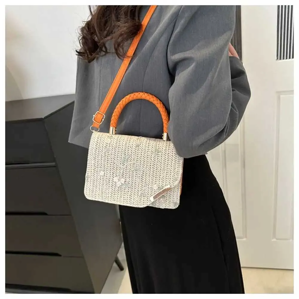 Borsa a tracolla in paglia boho per donna estate spiaggia mare_voghion.com