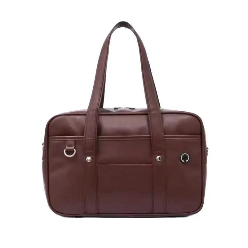 Stilvolle schwarze Schultasche für japanische Schüler, Handtasche, die jugendliche Energie widerspiegelt und C241104_voghion.com