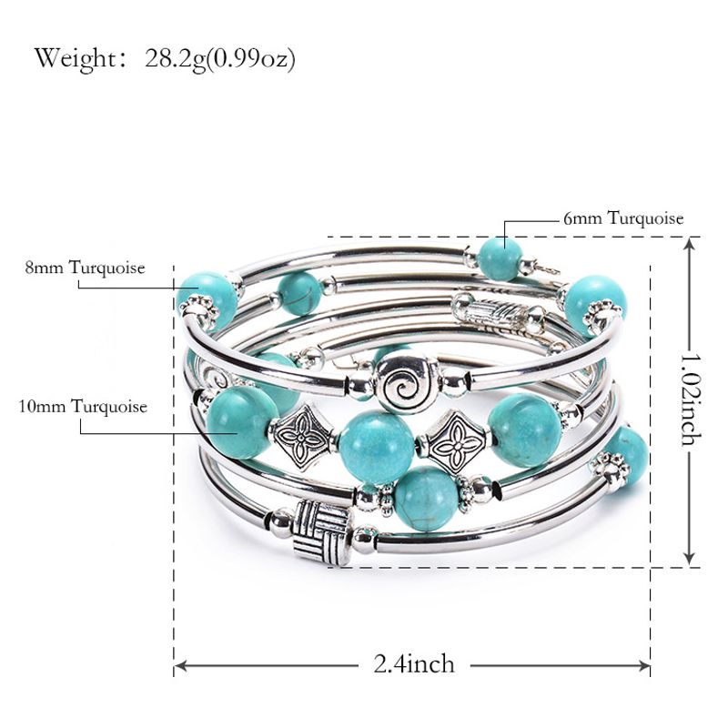 Natürliches Türkis-Wickelarmband_voghion.com