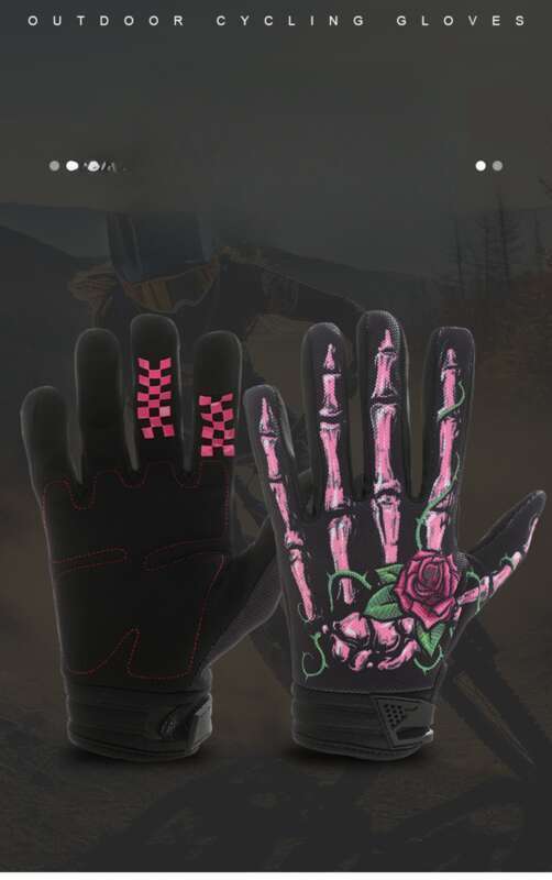 Nové dotykové obrazovky Skull Joint Rose Ghost Claw venkovní teplé a protiskluzové motocyklové jezdecké rukavice_voghion.com