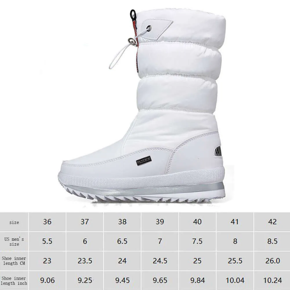 Stivali da donna antiscivolo in pelliccia impermeabili da esterno, resistenti all'acqua, alla moda, invernali, comodi_voghion.com