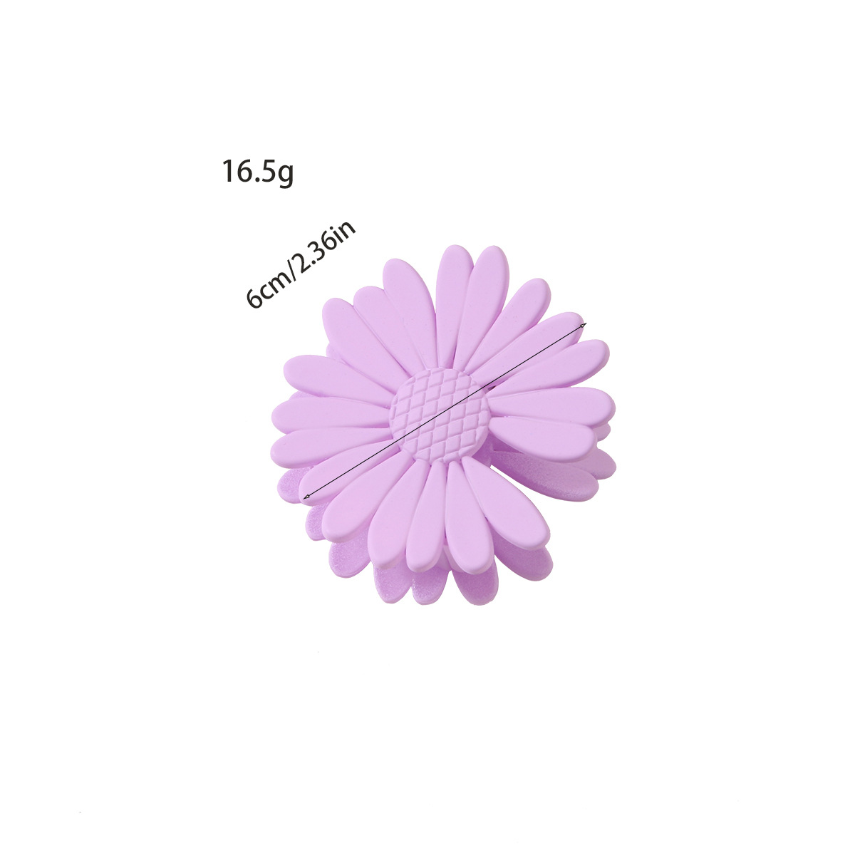 Accessoires pour cheveux pour femmes, version de petite pince à cheveux givrée en pétales de marguerite, pince à cheveux polyvalente pour femme, pince à cheveux à l'arrière de la tête, pince requin, accessoires pour cheveux_voghion.com