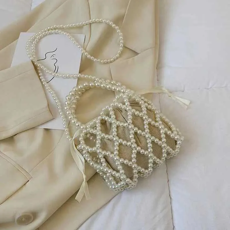 Borsa a mano retrò con perline e borsa a tracolla per donna_voghion.com