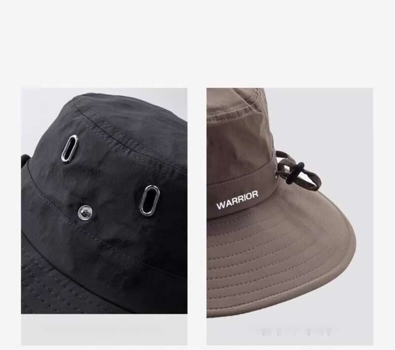 Warrior Western Cowboy Men's Summer Sunshade, UV Protection Fishing Outdoor Sunscreen Fashion Mountaineering Hat_voghion.com