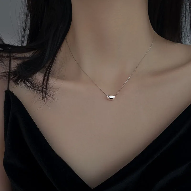 Minimalistische Halskette Mit Anhänger Für Damen Romantisch_voghion.com