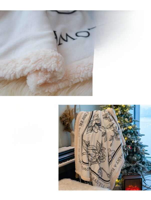 Scandinavian Minimalist Sofa Light Luxury Office Nap Thickened Warm Winter Plush Cover Blanket_voghion.com