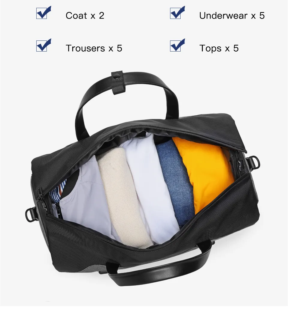 Business Multifunction Men Suit Storage Large Capacity Lage Handbag With Shoes Pocket Male Travel Duffel Bag_voghion.com