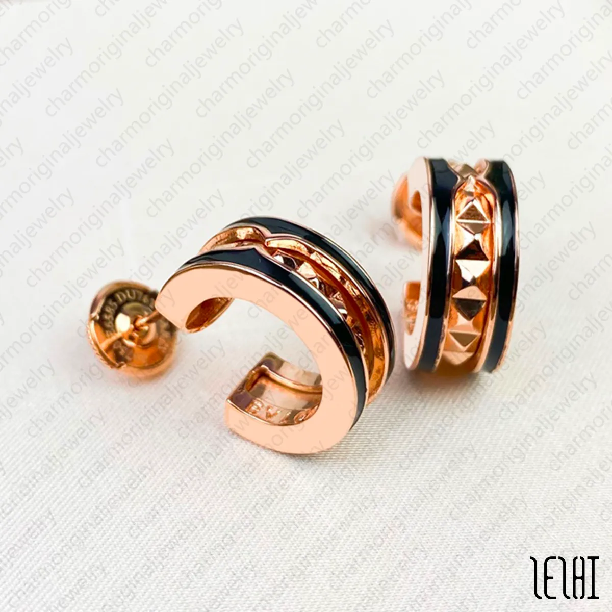 e moda argento borchie polsino dell'orecchio orecchino di design orecchini bianchi borchia donna gioielli in oro_voghion.com