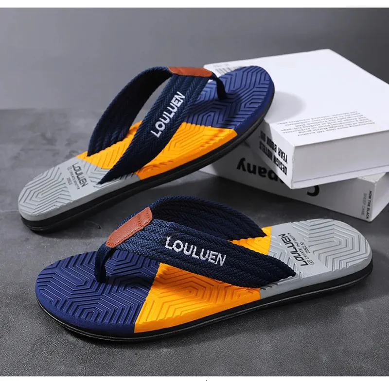 Sommer Thong Flip ps Herre Mode Åndbare Casual Slides Ortopædiske Klips Tå Svangstøtte Strandsandaler 240620_voghion.com