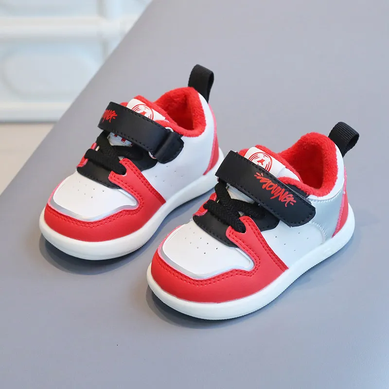 Småbarnssko Baby Barn Vinter Bomull Uformelle Sneakers Tykke Varme Sklisikre Første Steg Fottøy Treningssko For Gutter Jenter_voghion.com