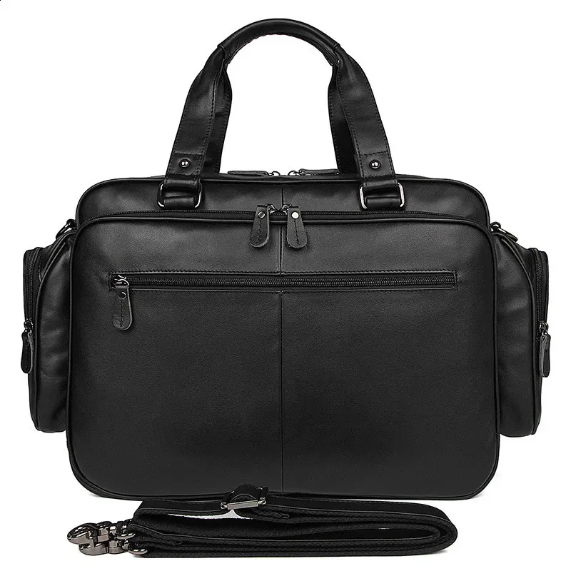 Herren Aktentasche Aus Echtleder Für Laptop Und Business_voghion.com